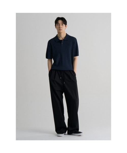 Свободные брюки на резинке stretch 4WAY, Black