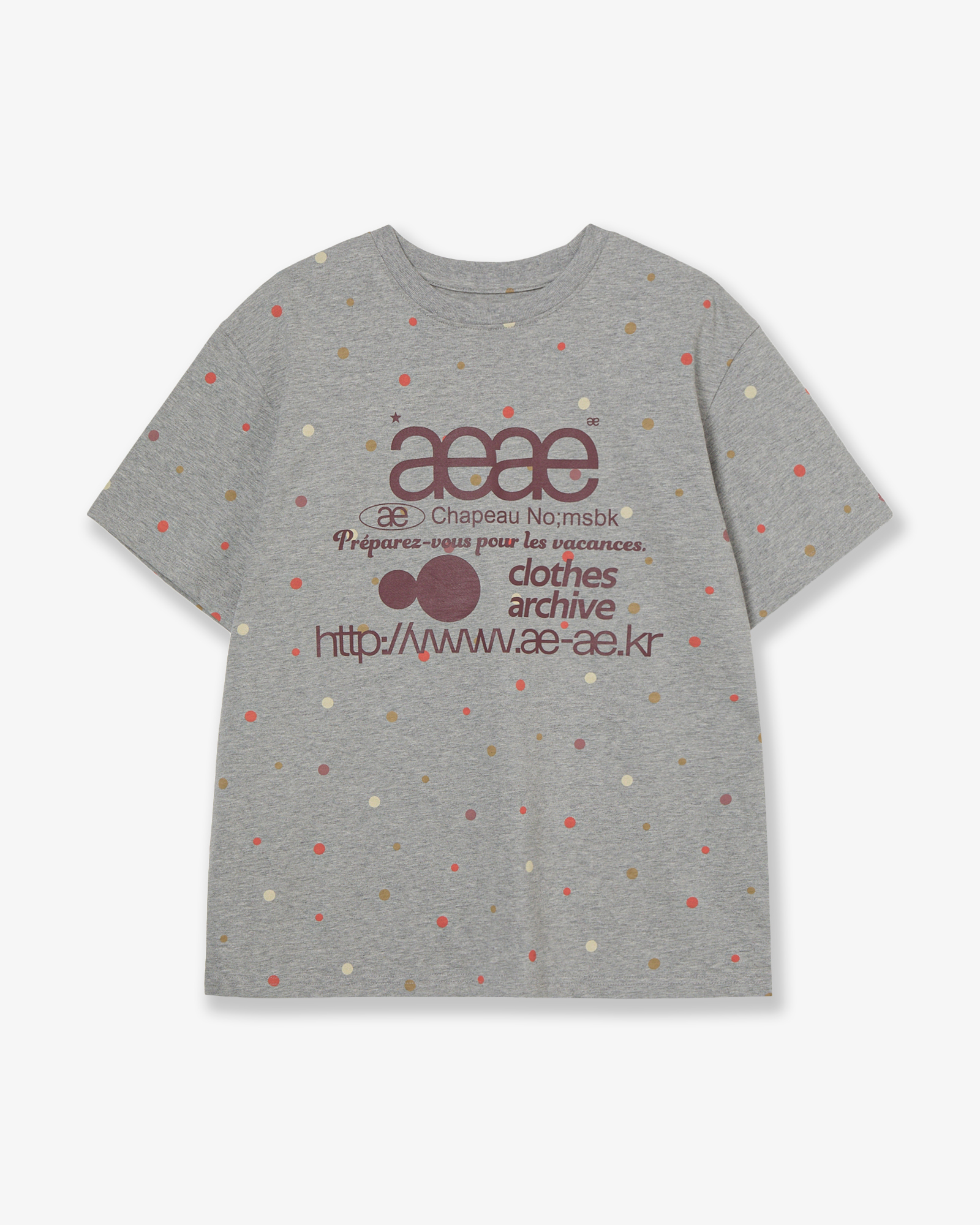 Лого LOGO COLOR В Горошек T-SHIRTS [MELANGE Серый]