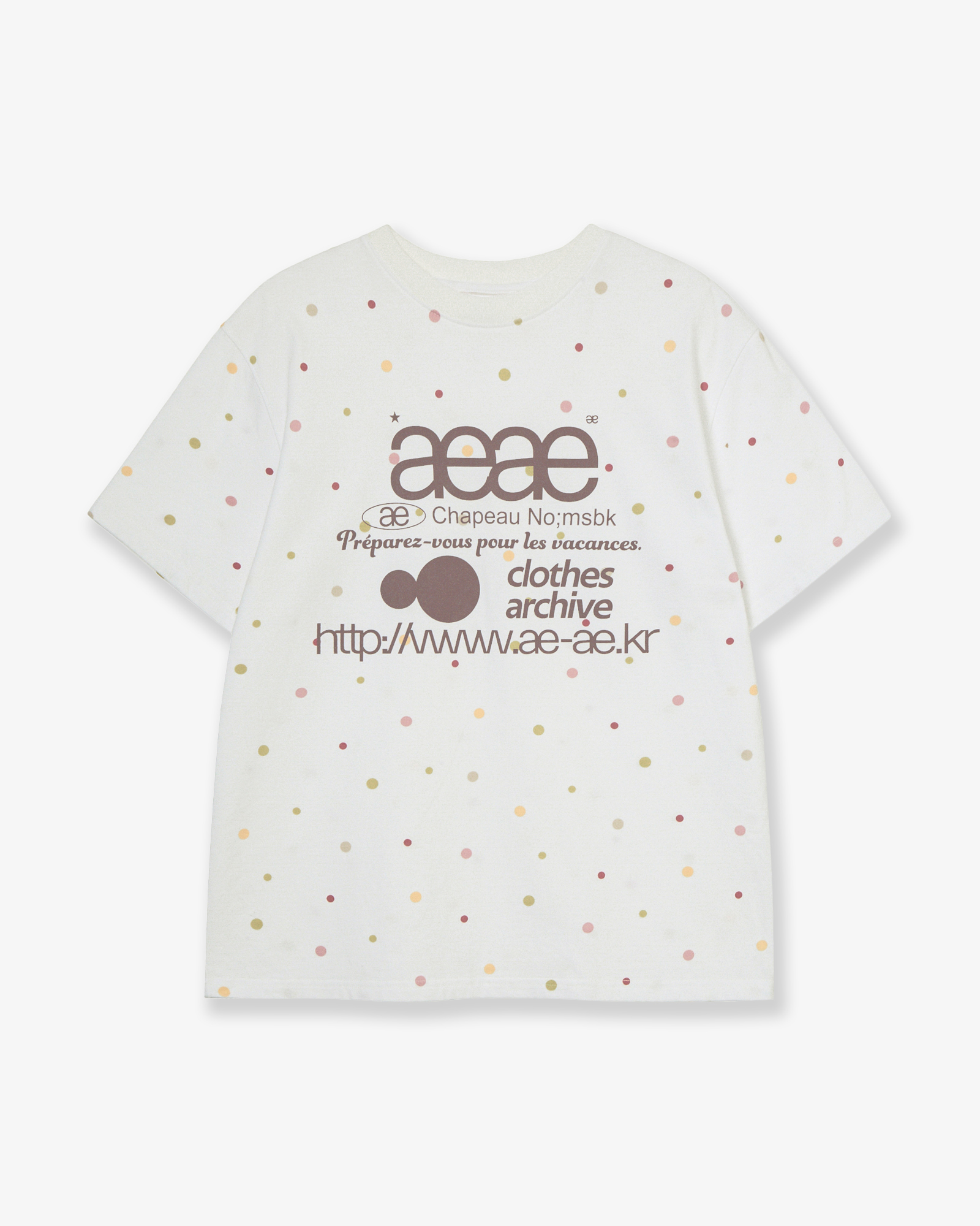 Лого LOGO COLOR В Горошек T-SHIRTS [белый]