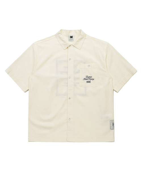 Kodak Company Cotton Seersucker рубашка-куртка IVORY