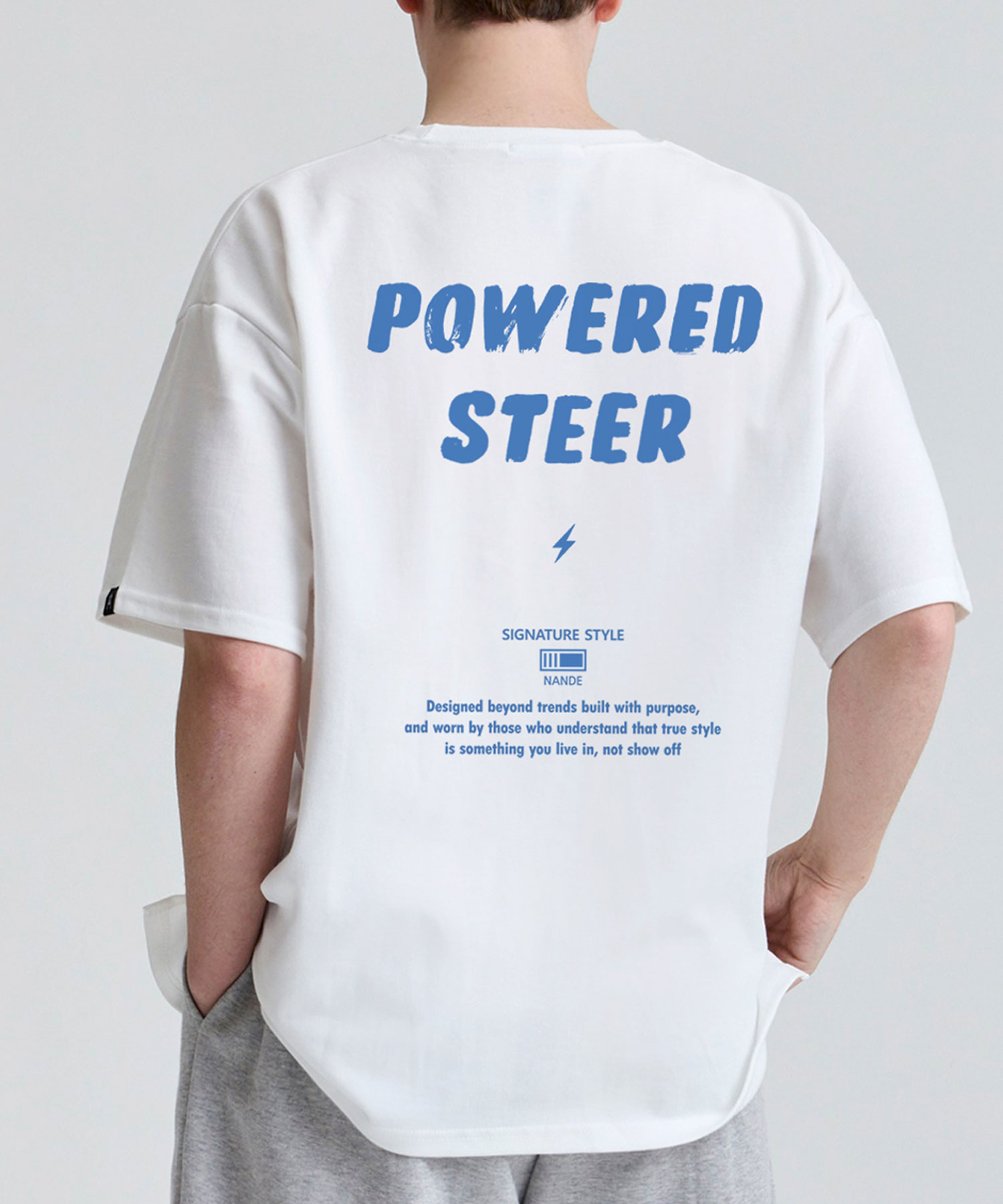 STEER OVERSIZED FIT PRINTED GRAPHIC LETTERING SHORT-SLEEVED Футболка 7 COLORS