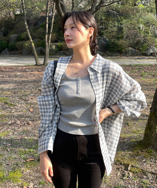 PLAID SUMMER OVERSHIRT_BLUE