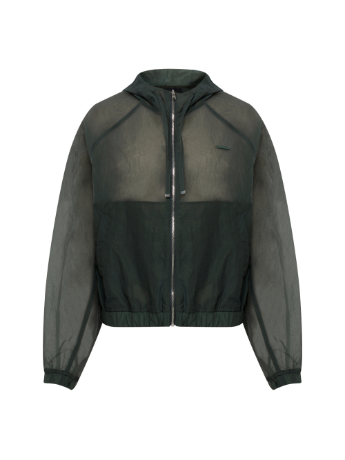 CO WindThru свободный крой худи-куртка L Dark Green