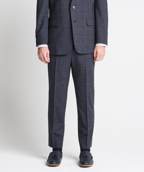 Строгие брюки WOOL STRETCH_Blue Check (Classic Fit)_SSLTC55CCL
