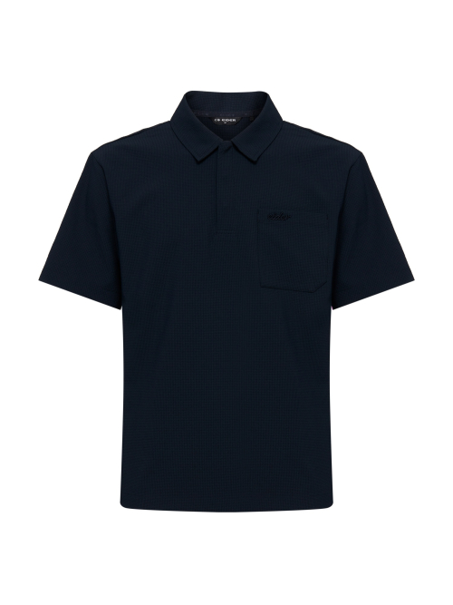 Мужское поло с коротким рукавом WIND SUCKER_Dark Navy