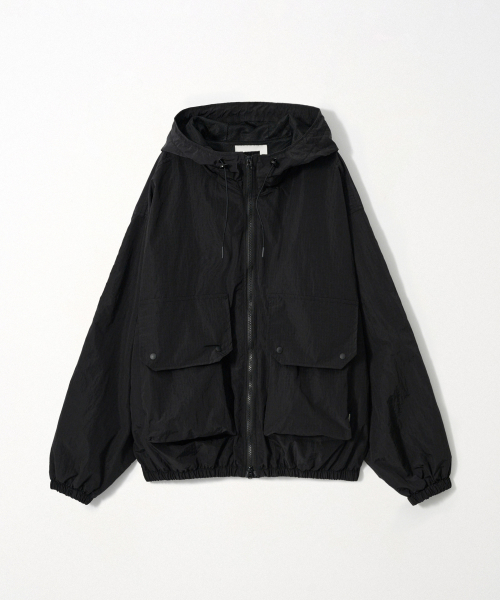 LIGHTWEIGHT WINDBREAKER JUMPER_BLACK