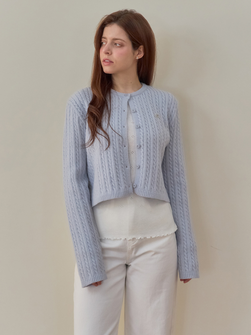 Вязаный кардиган-косичка Sherbet 4color