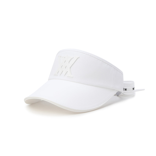 WOMEN ESSENTIAL RIBBON VISOR_WH