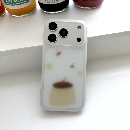 [반투명]블러링 푸딩 폰 케이스