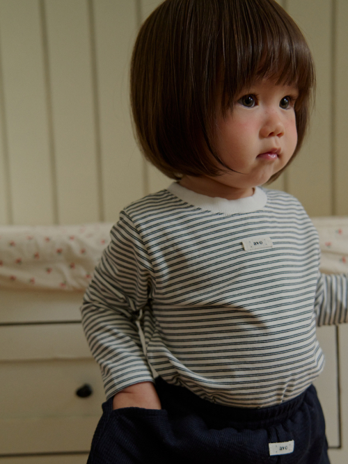Basic Avo 아보(AVO) BASIC STRIPE TEE_IVORY - 사이즈 & 후기 | 무신사