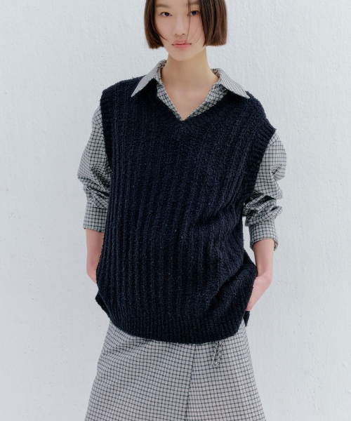 Tailknit оверсайз жилет Black