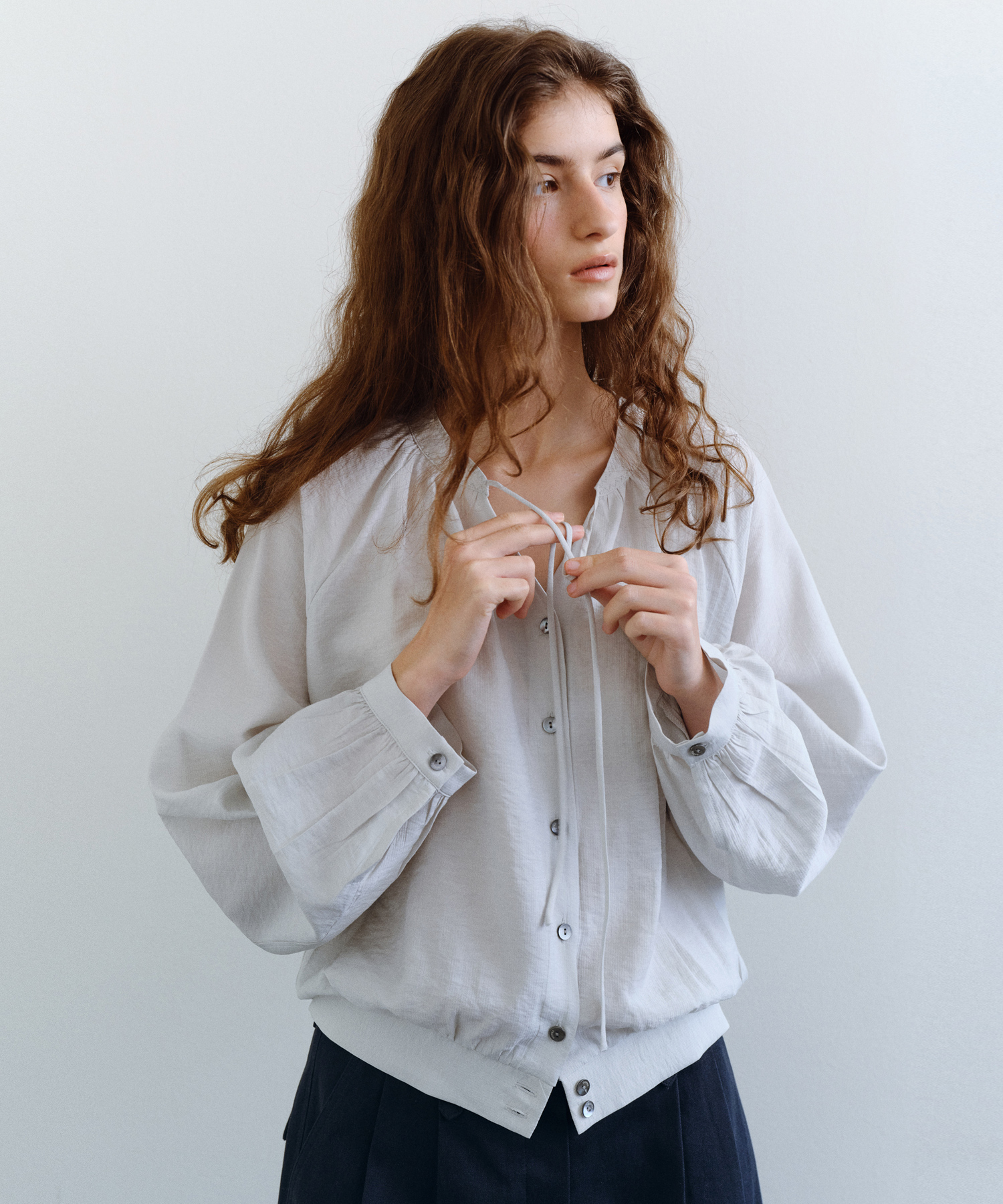 Shirring string блуза