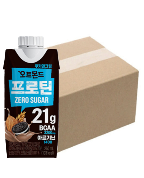 덴마크 오트몬드 프로틴 쿠키앤크림 250ml 18입