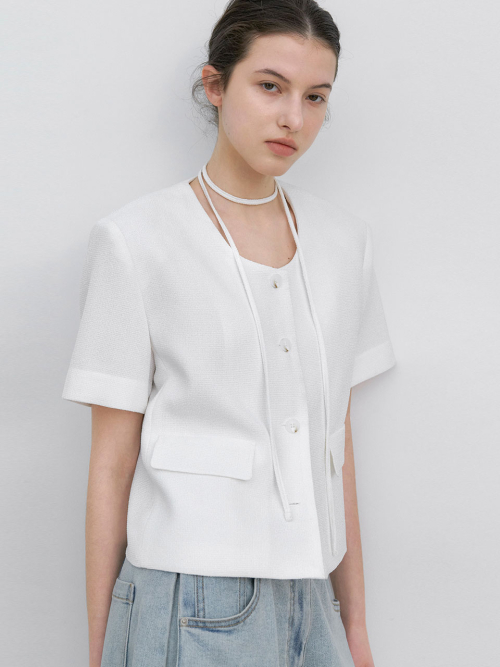 SUMMER TWEED STRING куртка (JK-3071)