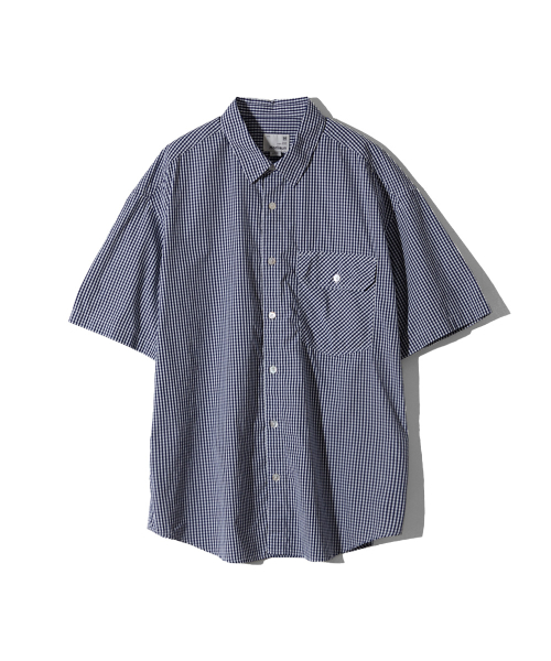 Ophir Gingham Check рубашка темно-синий