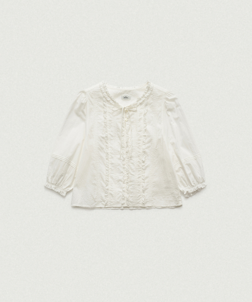 Pevia Frill Pintuck блуза