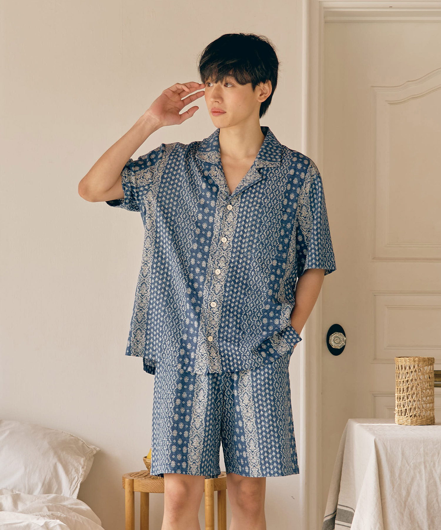 Мужская пижама с футболкой Sendy Navy (32s)