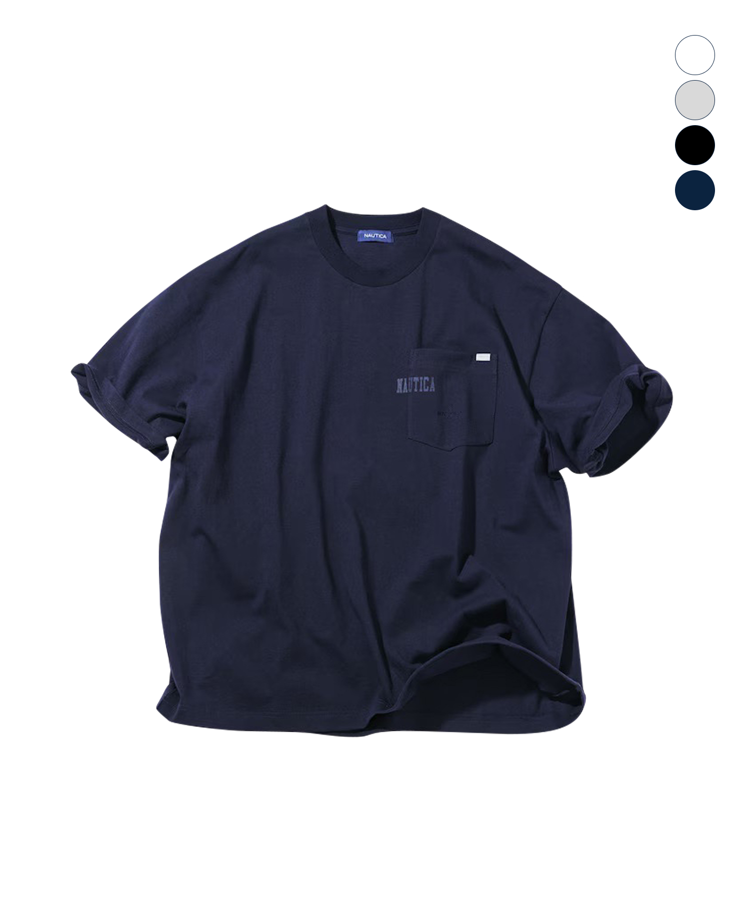 Футболка с hidden-логотипом и карманом (4 colors) JTS5916