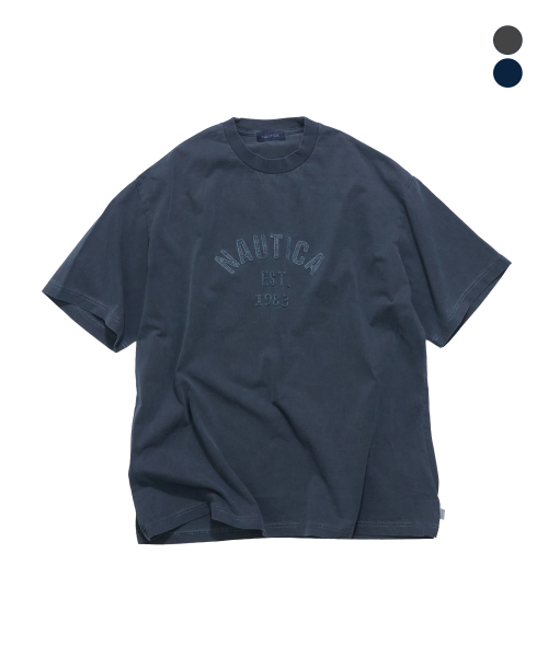 Футболка с фетровым логотипом (2colors) JTS5926