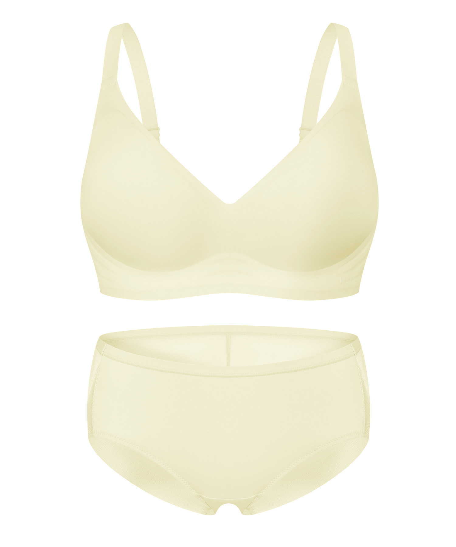 Комплект: бюстгальтер push-up и бесшовные трусики V3_Lemon Cream