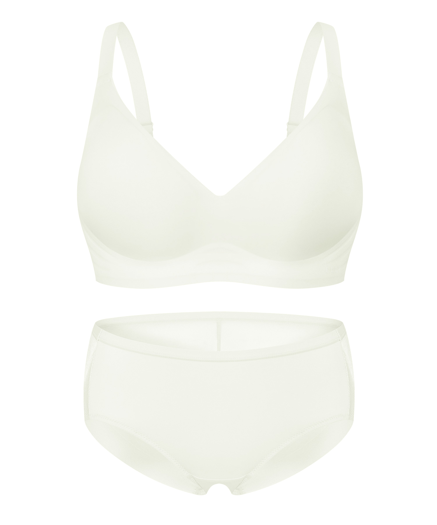[Volume Fit] Комплект: бюстгальтер с эффектом шейдинга и трусики V3_Ivory