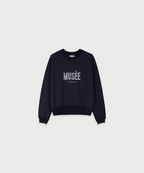 TRIOMPHE MUSEE PARIS Embroidery Sweatshirt_Navy