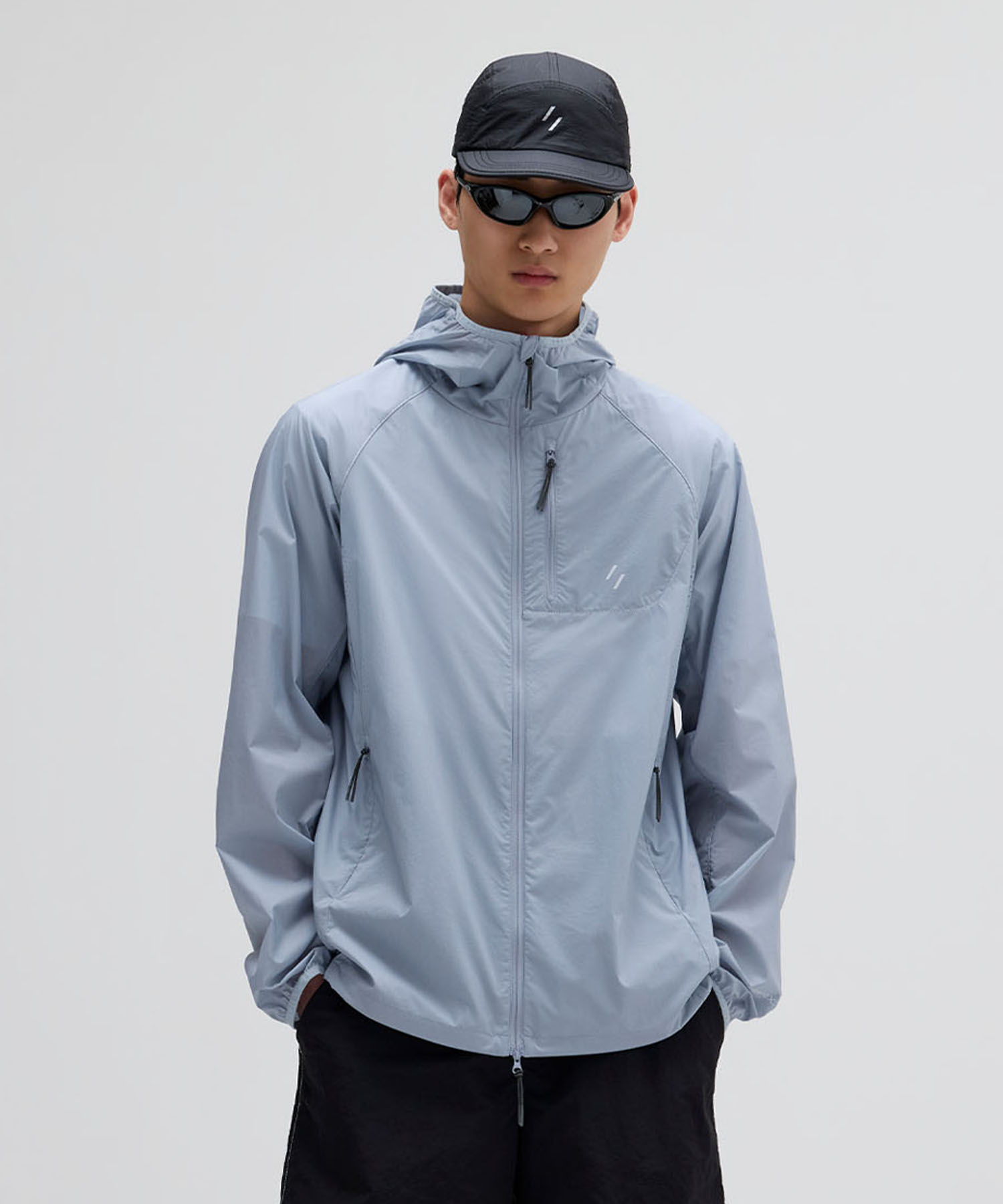 AIRBACK PERTEX LIGHT WINDBREAKER JACKET_SKY синий