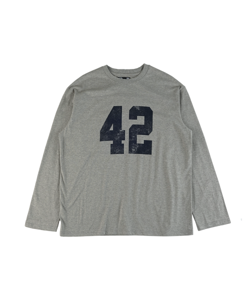 42 LS T-рубашка Melange серый