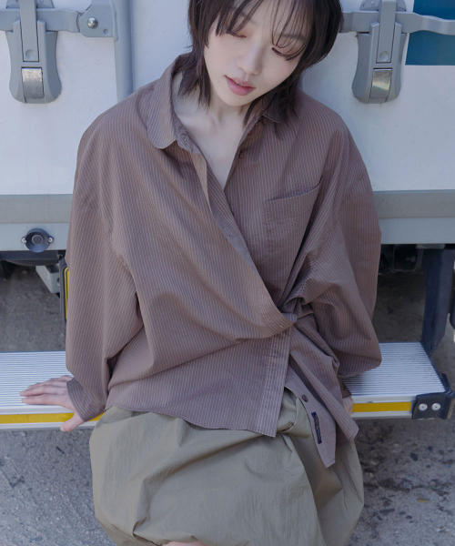 OVERFIT STRIPE SHIRT - 4 colors