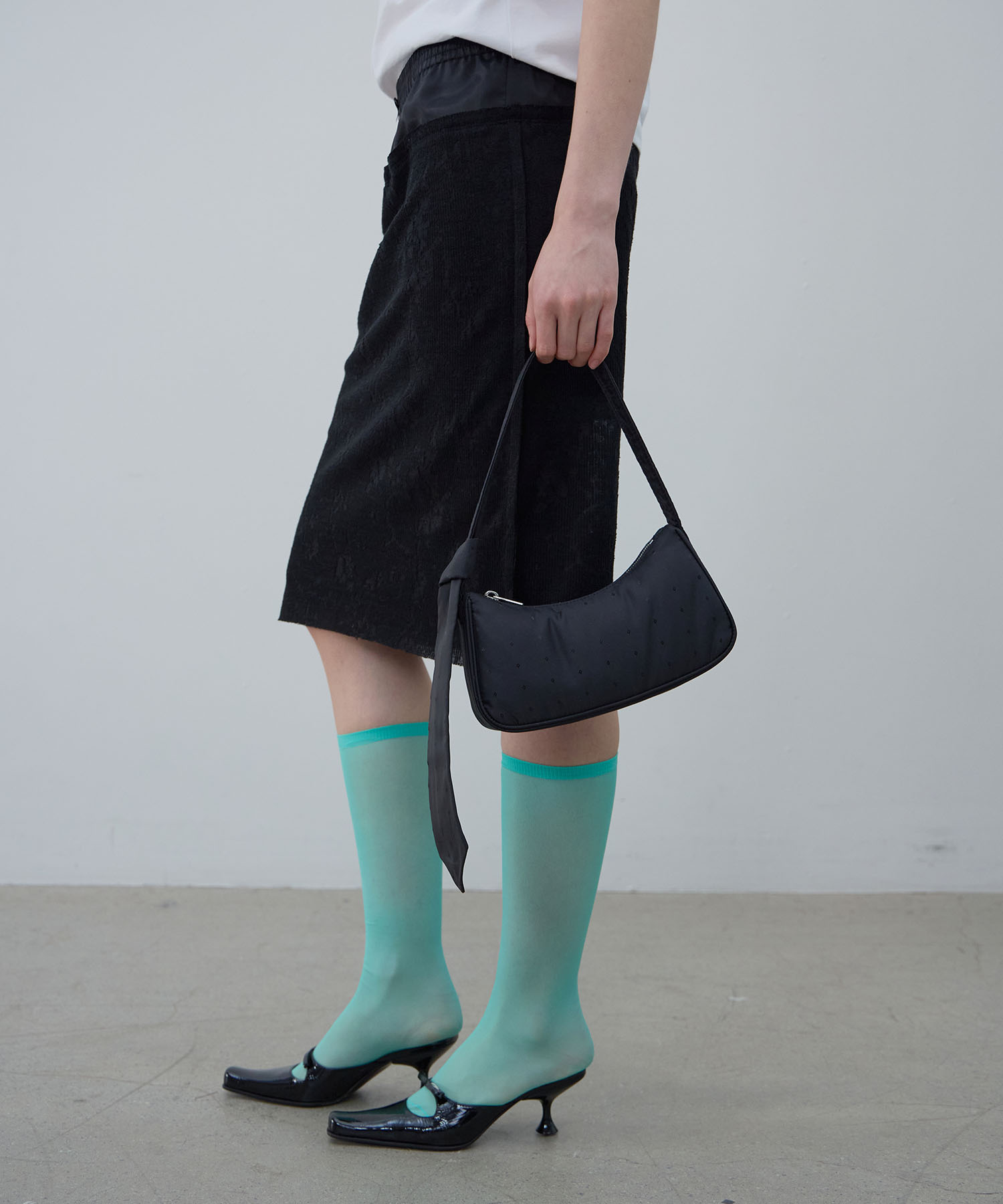 TIE-STRAP MINI BAG (BLACK)
