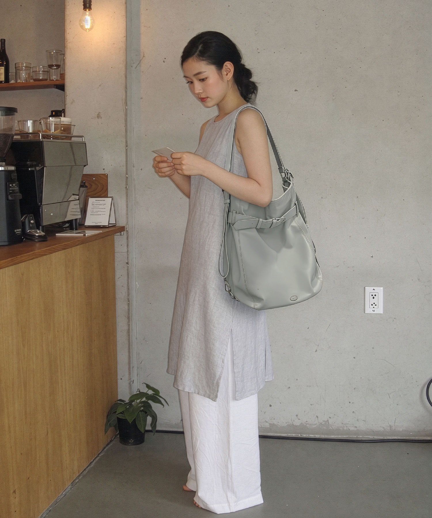 French 2way Bag [Silver]