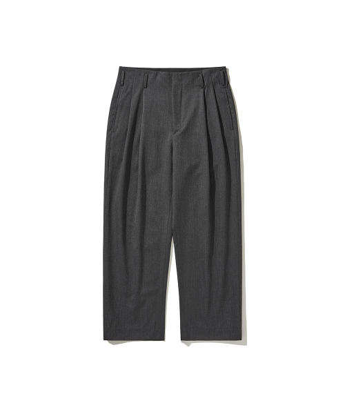 UNSET TWO PLEATS PANTS GREY