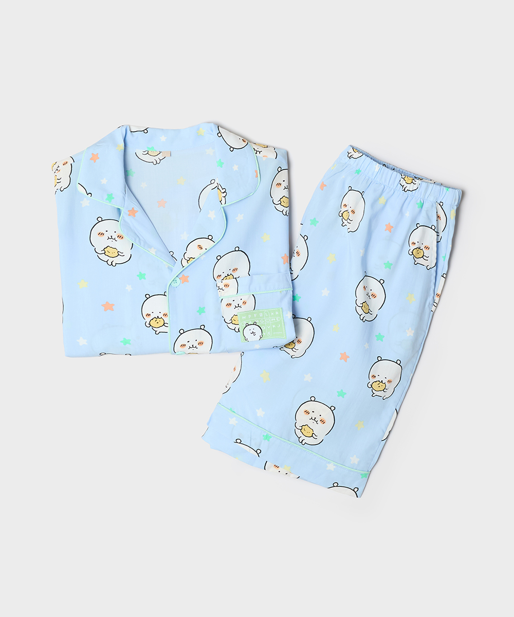 [Damgomi] Super Cool Damgom пижама с коротким рукавом (LIGHT BLUE) SPPPG25U04