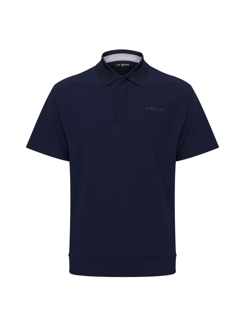 Мужское поло COOLEATS ICE с коротким рукавом в цвете DARK NAVY