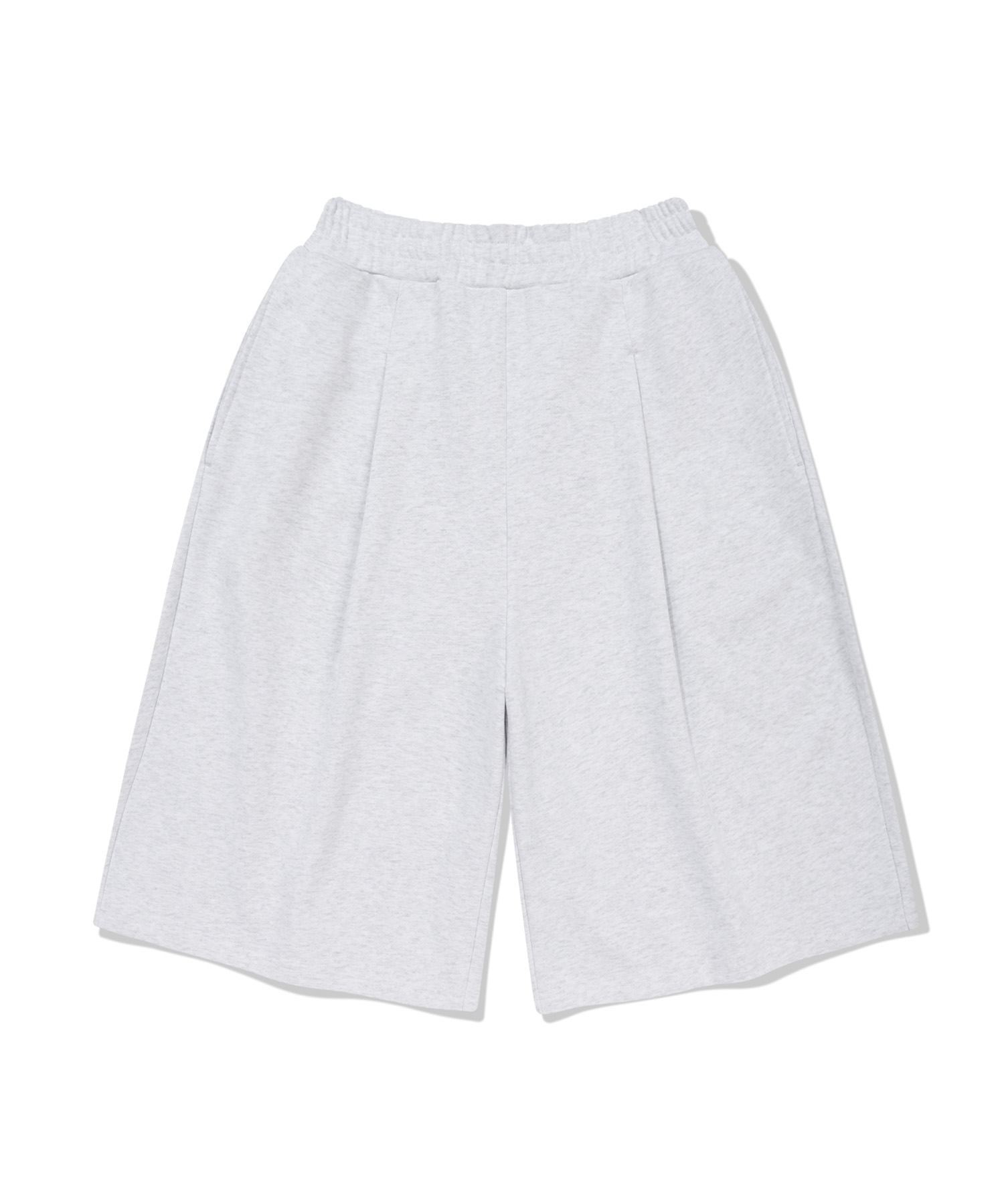 BERMUDA SWEAT SHORTS (WHITE MELANGE)