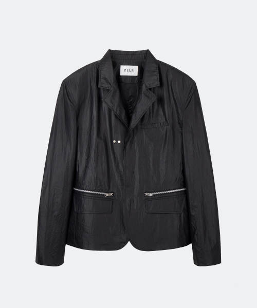 TECH ZIP BLAZER BLACK