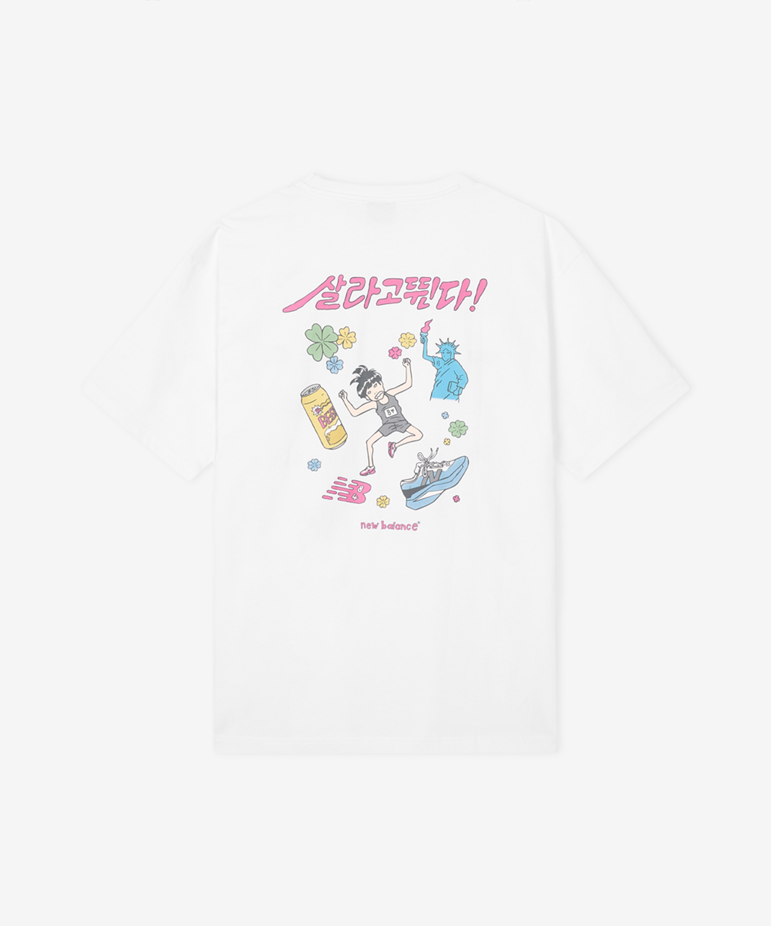 NBNEG21463 / UNI Running Pictogram футболка (WHITE)