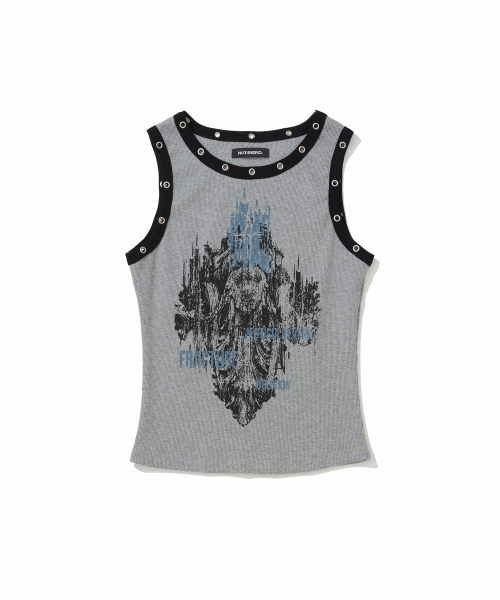 W Relic Eyelet Sleeveless - Grey