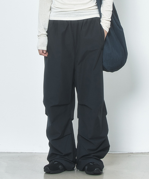 Rustle Nylon Pants Navy Black