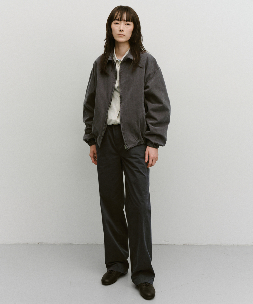 W. 80`s Overdyed Blouson (Charcoal)