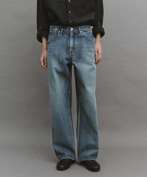 Atelier Широкие Джинсовые брюки (Faded Blue)