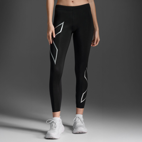 Женские тайтсы Core Compression черные/white_WA4173BBLK-SIL
