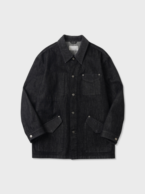 Джинсовая куртка-рабочая One Wash (BLACK)