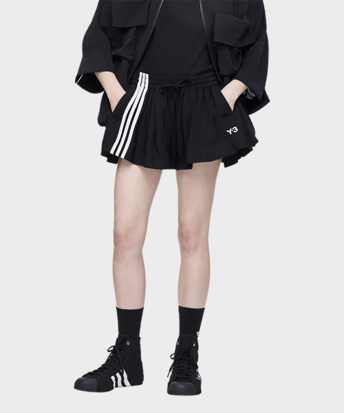 (W) 3Sテニスショーツブラック W TENNIS SHORTS BLACK