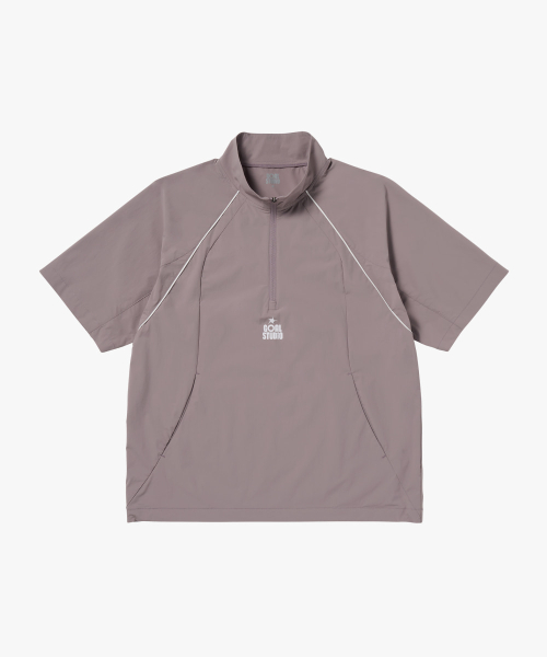 COLOR-__CODE_0__ S/S ANORAK-BROWN