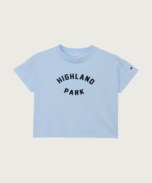 Women`s New York Lettering Short Sleeve T-Shirt Light Blue