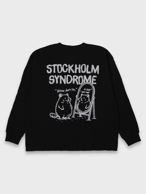 Real Life вафельный LS топ Black