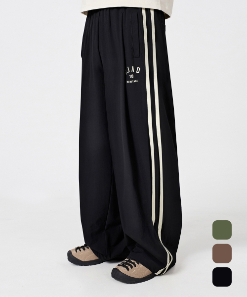 VLAD ONE TUCK CURVED TRACK PANTS_RIPSTOP 3 COLOR