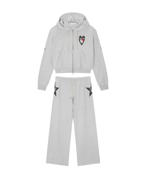 MEOWSFITS Hoodie брюки Set Gray