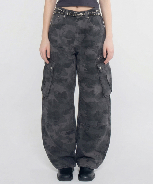 Широкие брюки карго Urban Utility камуфляж Charcoal